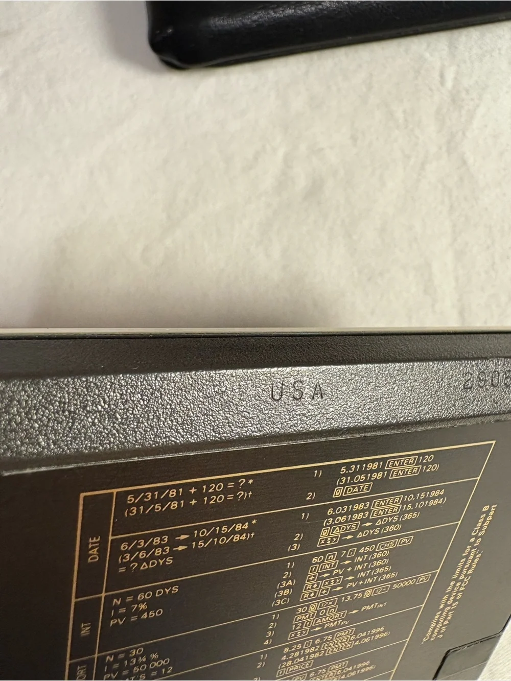 HP Black and Gold Scientific Calculator with Cover